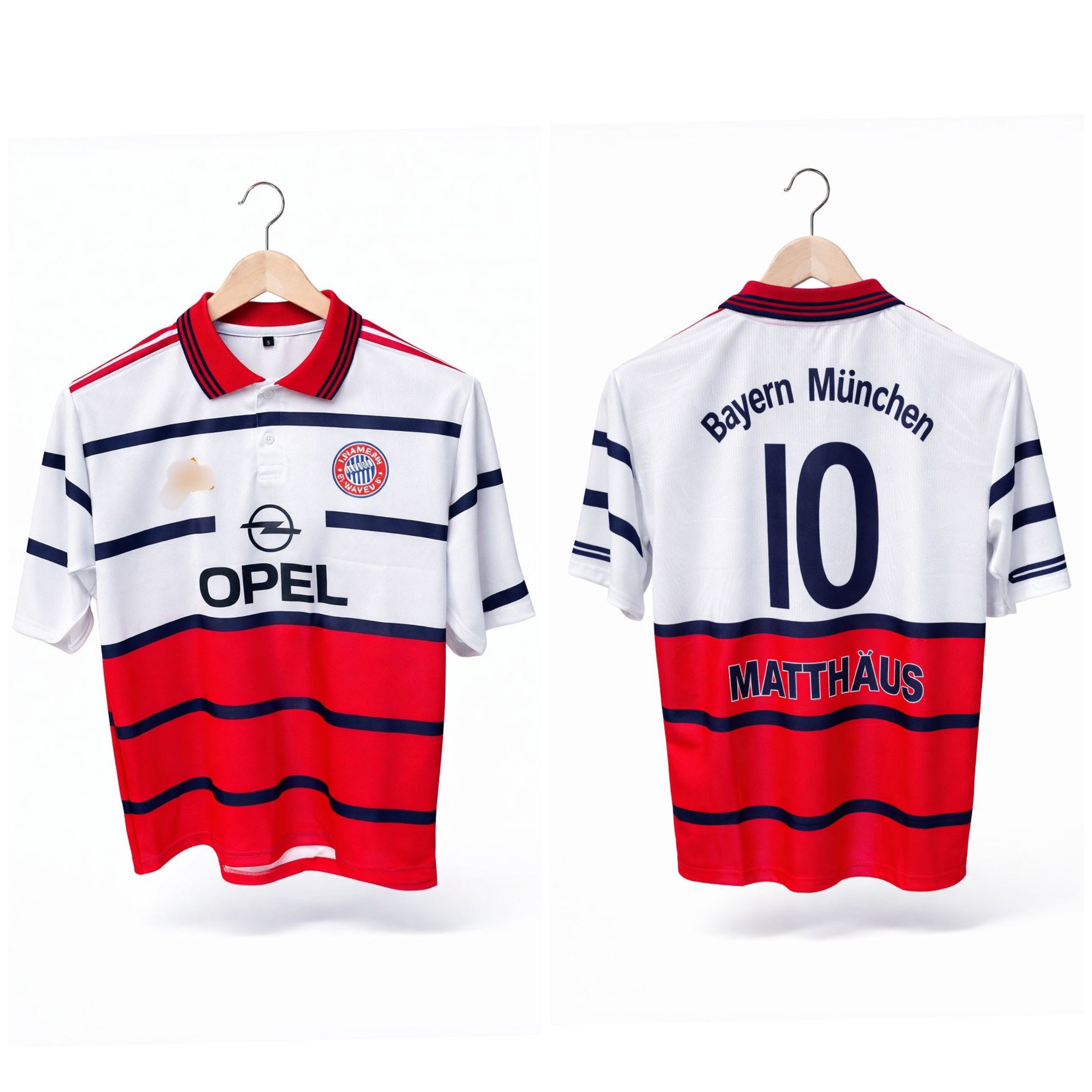 Bayern Munich 1998-00 Matthaus away football shirt five sleeve