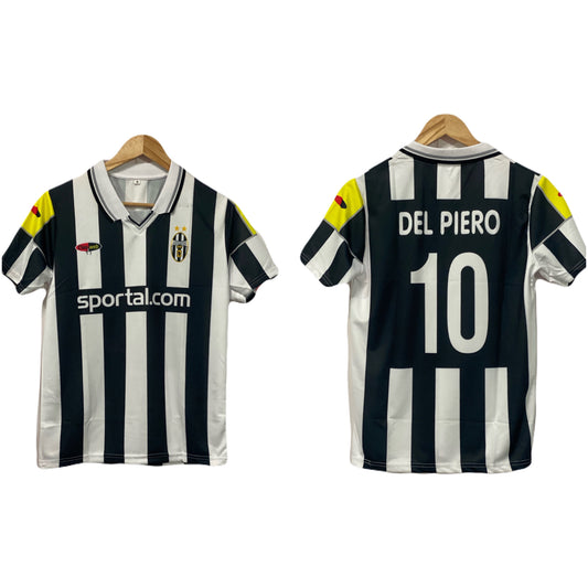 Juventus 2000-01 Home kit Del Piero Half sleeve - P671 Ms Retro store