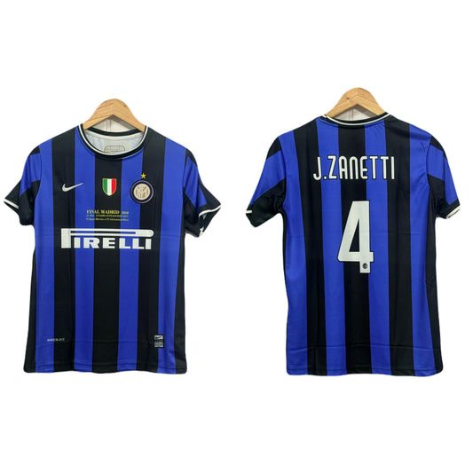 Inter Milan 2010 Uefa Champions League Final Kit J.Zanetti Half sleeve - Ms Retro Store