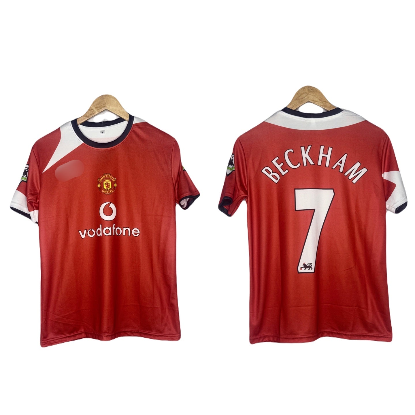 Best retro united Beckham 7 home jersey - P342 ms retro store – MS