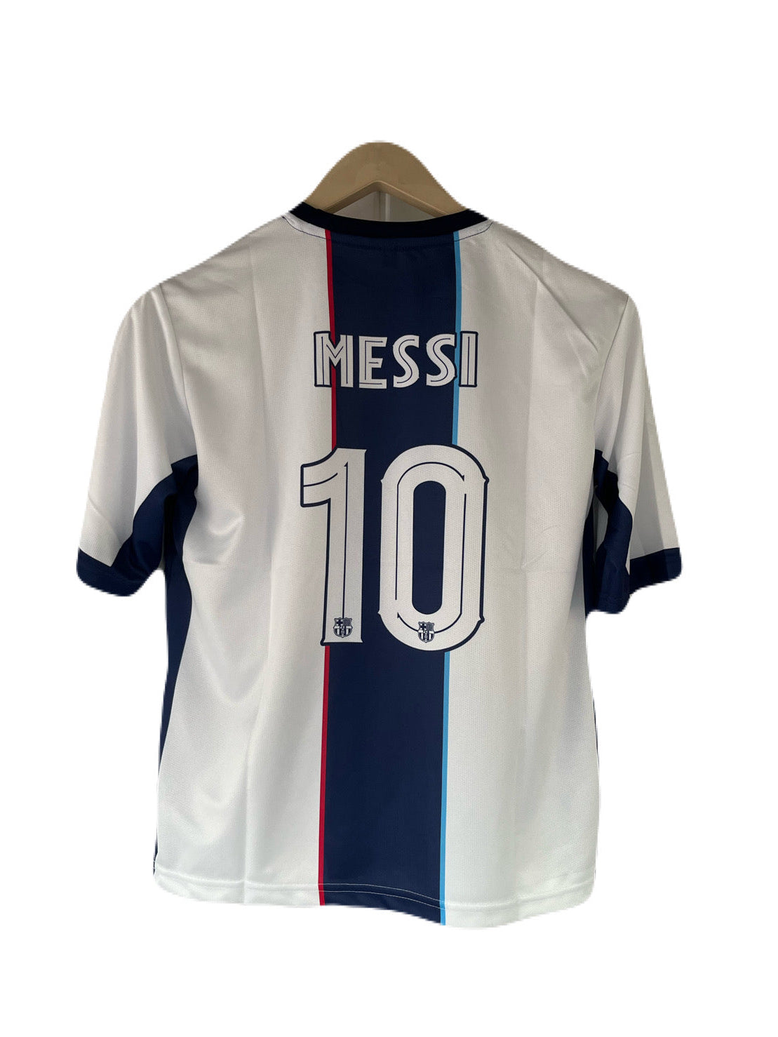 Barcelona messi special edition Five sleeve Roundneck Sublimation- Ms Retro Store