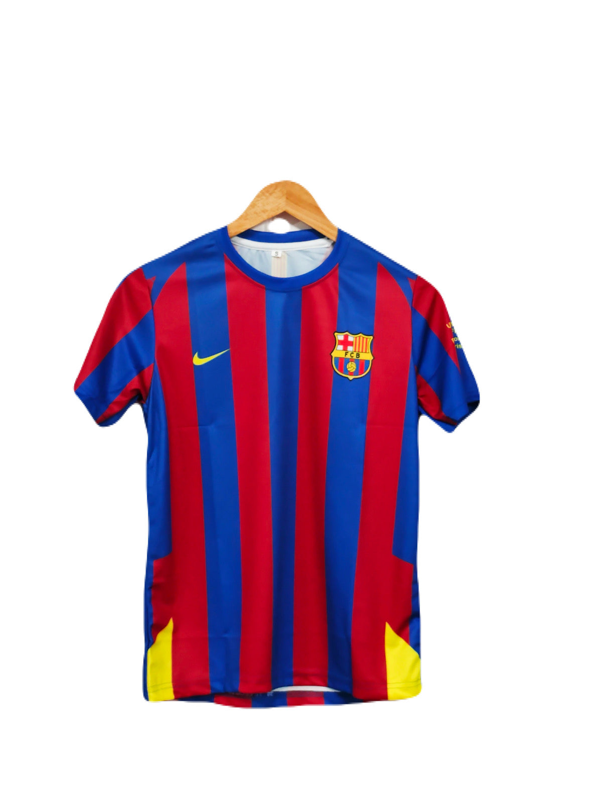 Barcelona 2005-06 Home kit Ronaldinho Half sleeve - P274 - Ms Retro Store