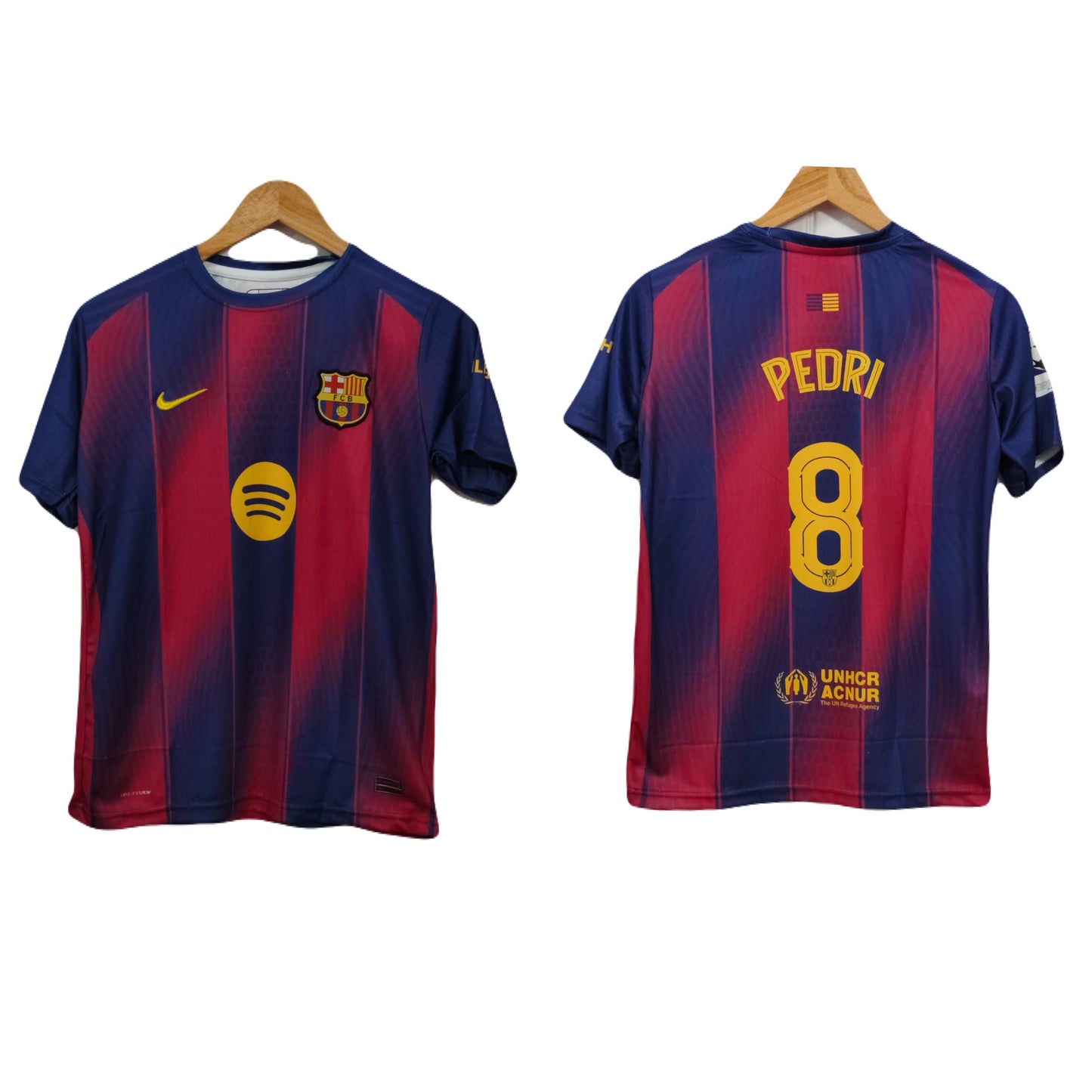 Barcelona 2025-26 Home kit Pedri Embroidery Half sleeve - P300 - Ms Retro Store