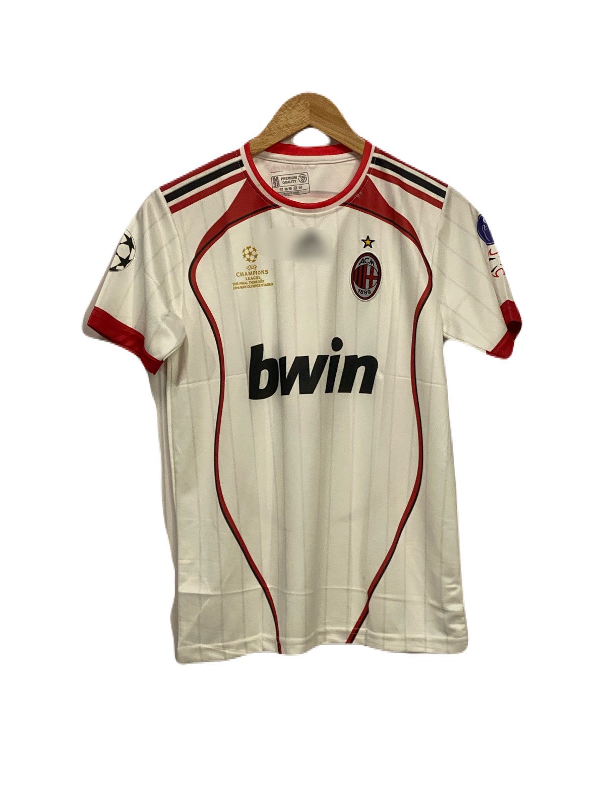 Ac Milan 2006-07 Away kit Maldini Half sleeve Embroidery - P113 - Ms Retro Store