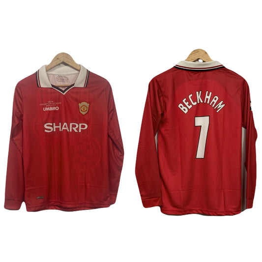 Manchester United 1998-99 Kit Beckham Full Sleeve -  Ms Retro Store