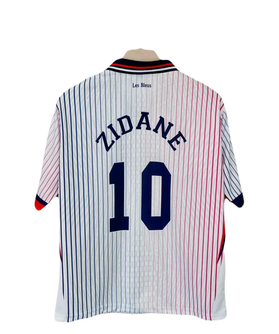 1998 France away jersey Zidane Five Sleeve - Ms Retro Store