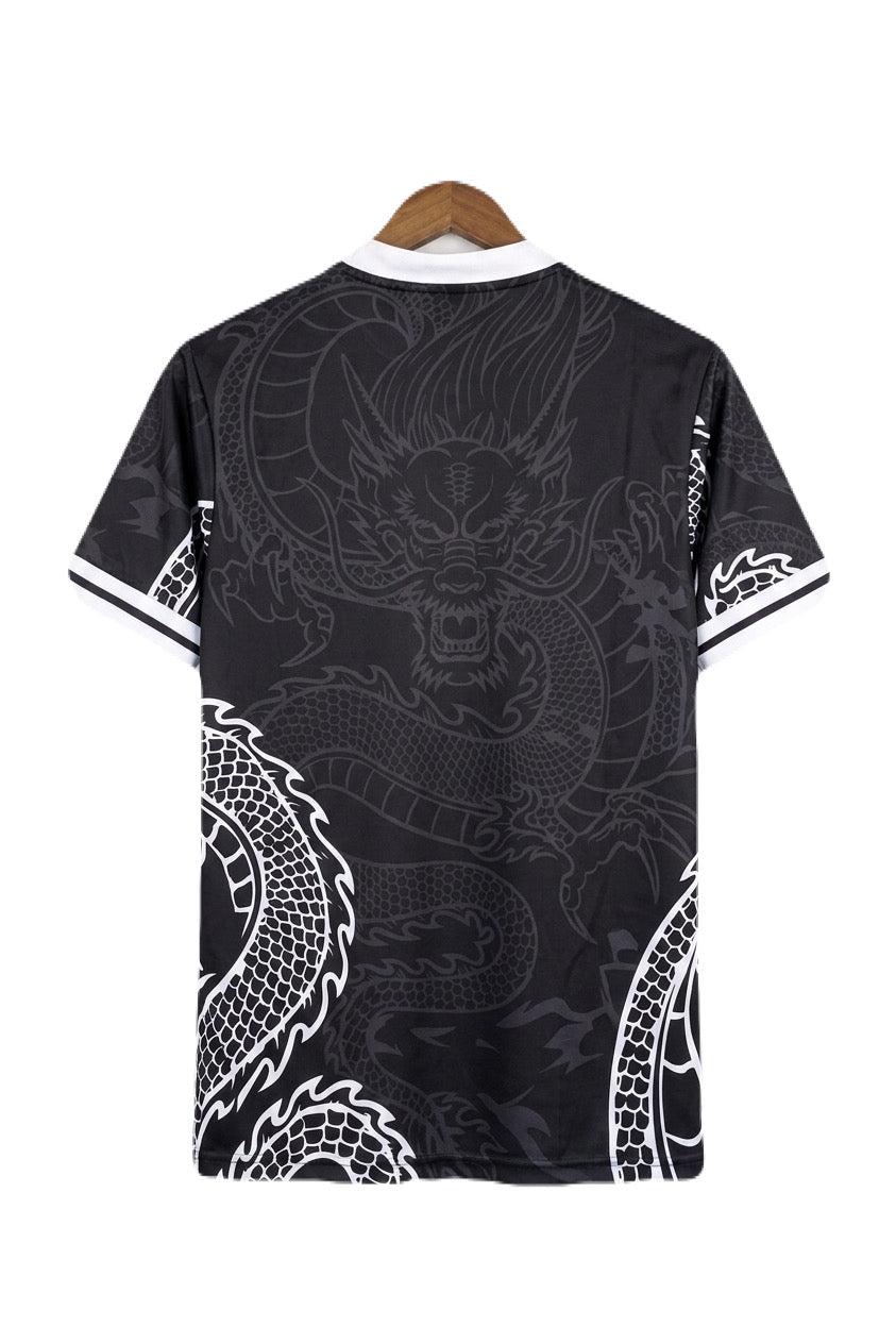 Real Madrid Dragon Edition No name collar embroidery half sleeve jersey - P1555 Ms Retro Store