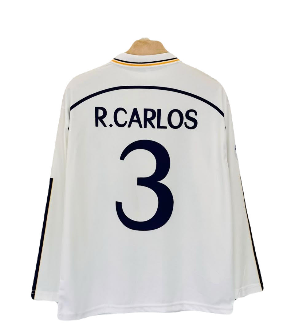 Robaerto Carlos Real Madrid 2026-27 home kit full sleeve Collar Sublimtion - P2693