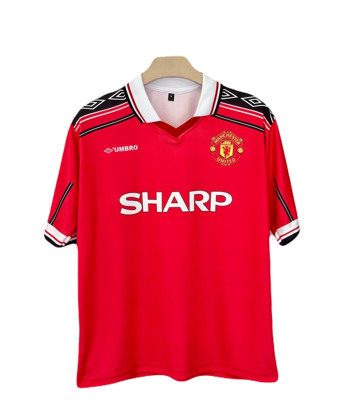 Manchester United Fc 1998-99 Home kit Beckham Five sleeve - Ms Retro Store