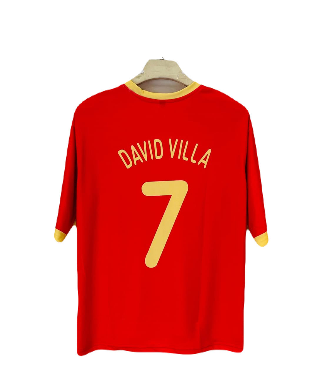 Spain 2009 home jersey david villa - ms retro store