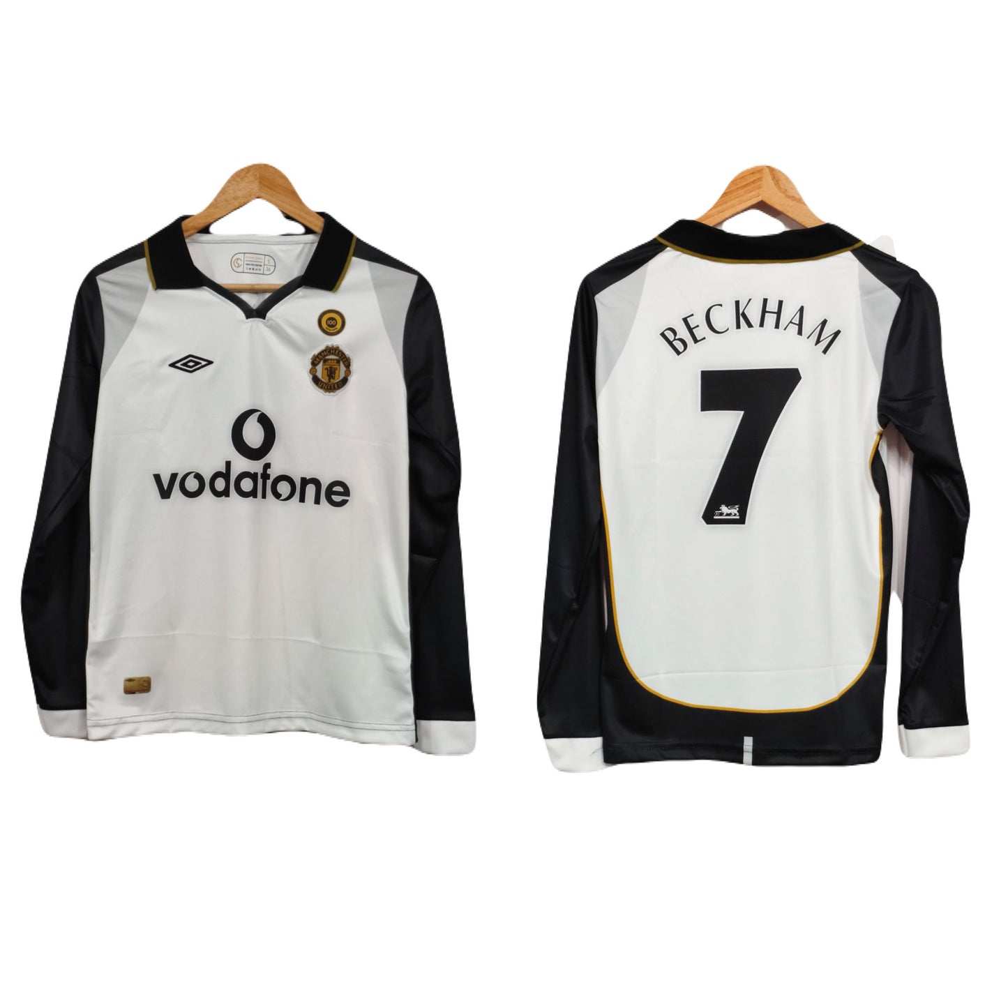 Manchester United 2001-02 Away kit Beckham Full sleeve - P299 - Ms Retro Store