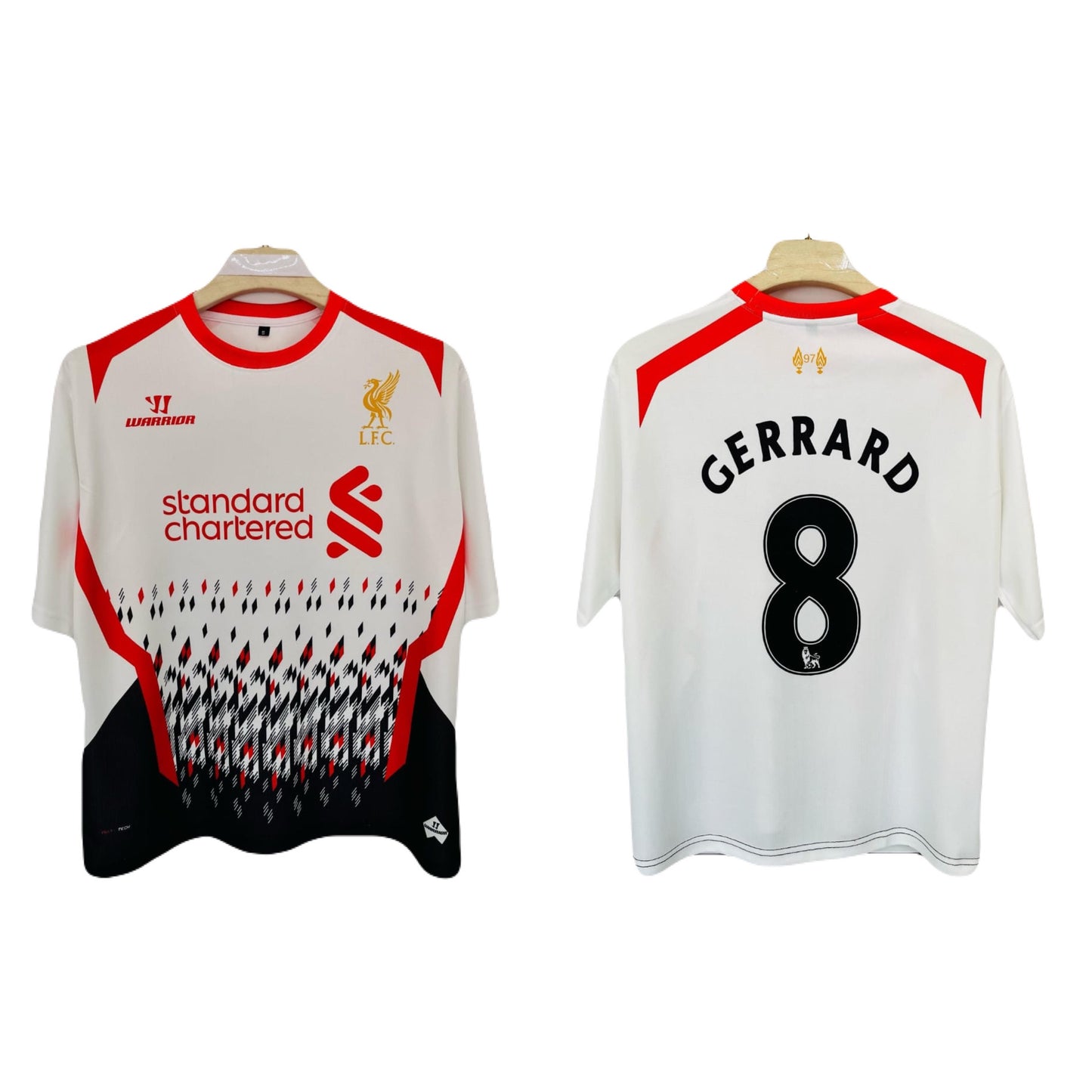 Liverpool 2013/14 five sleeve jersey gerrard - ms retro store
