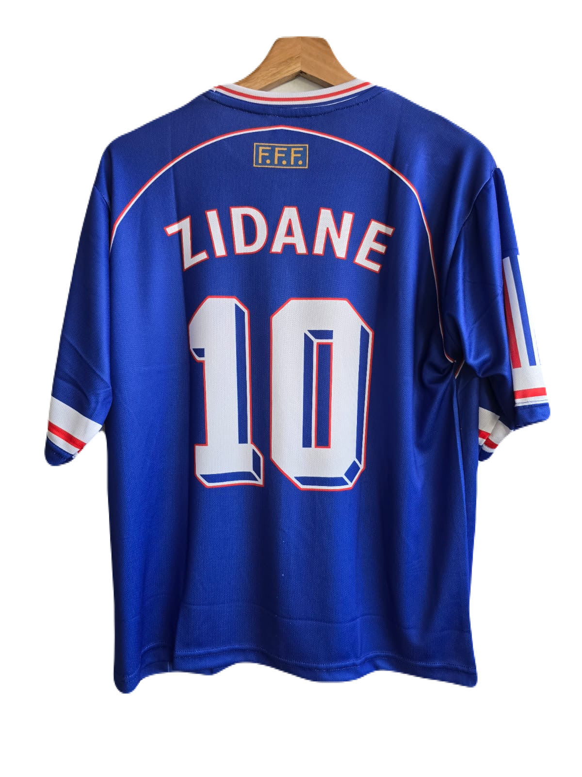 1998 fifa world cup france zidane jersey five sleeve - p107 -ms retro store