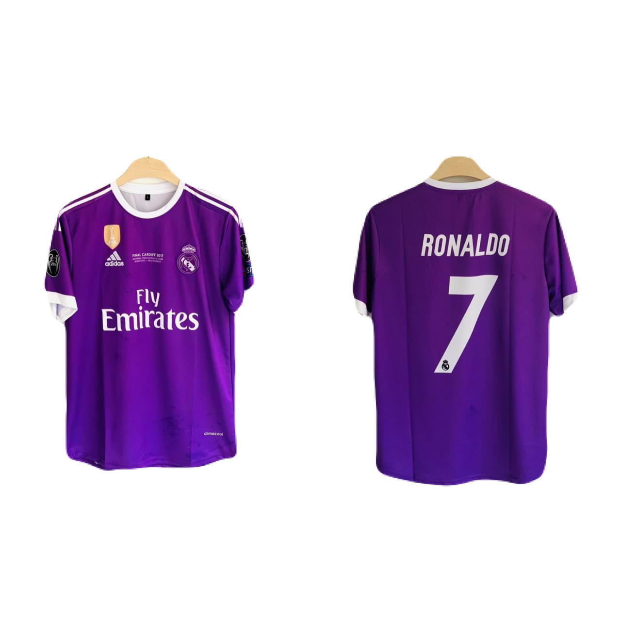 Realmadrid purple 2017 final ucl edition ronaldo 7 halfsleeve