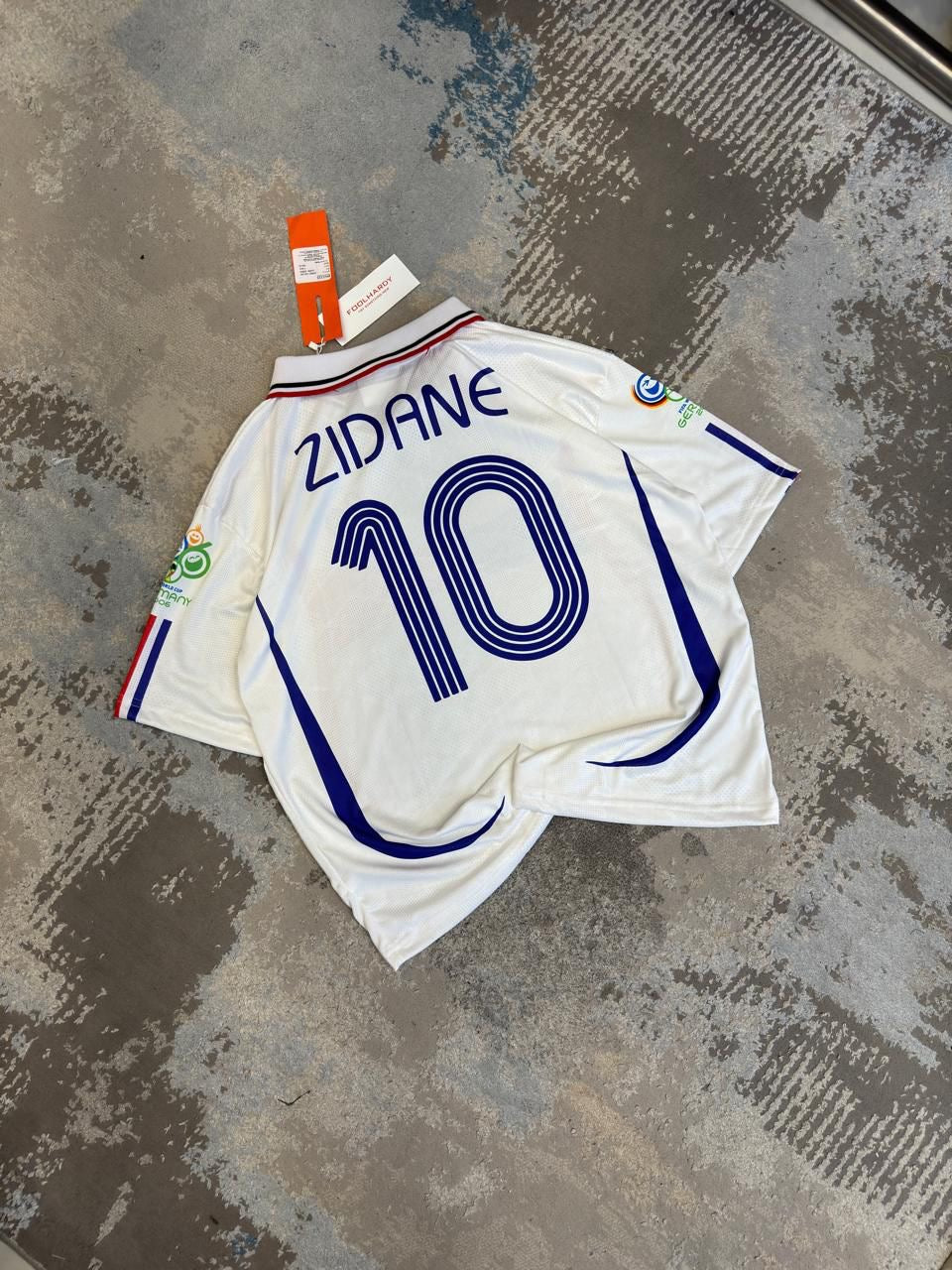 France 2006 Away kit Zidane Five sleeve - Ms Retro Store