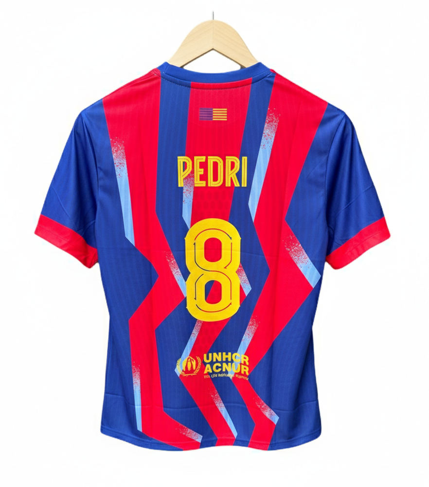 Barcelona 2025/26 Fourth 2025-26 Fourth Kit Pedri Half Sleeve - Ms Retro Store