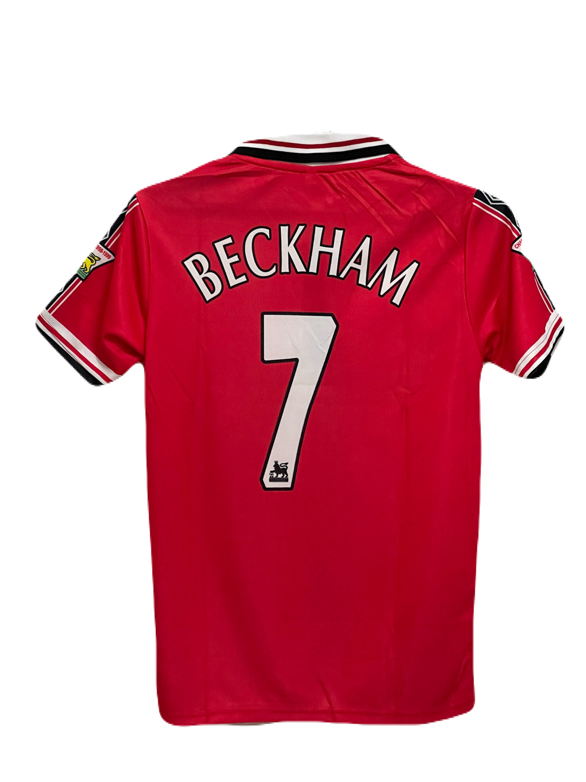 Manchester united 1998/99 Home jersey Beckham zip type -p810 -ms retro store