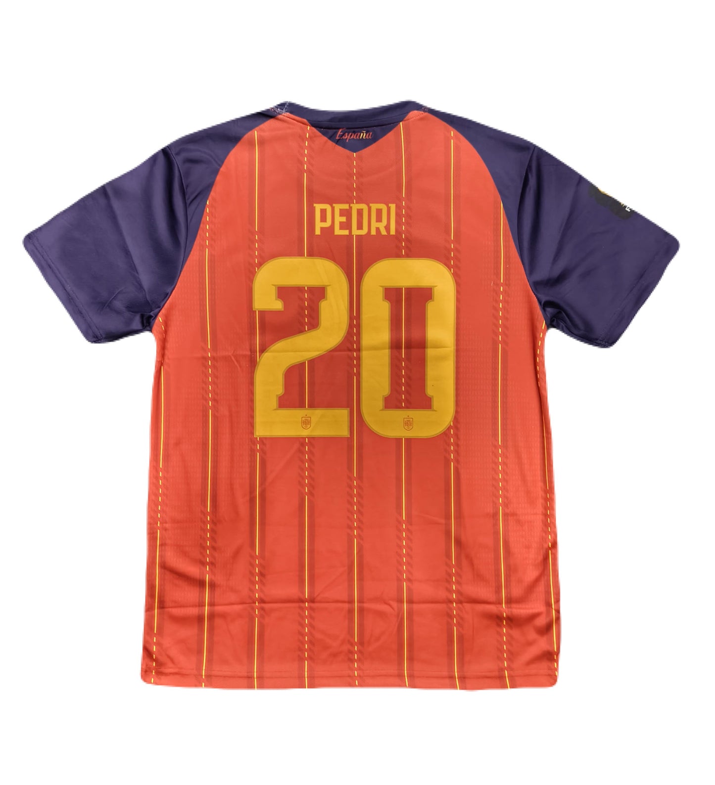 Spain 2026 World Cup Pedri Half Sleeve Embroidery Jersey - Ms Retro Store