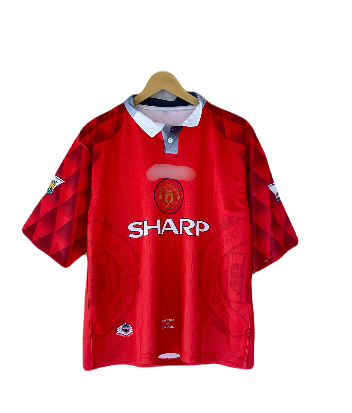 Beckham Manchester united Five Sleeve collar Sublimation Jersey - P2750