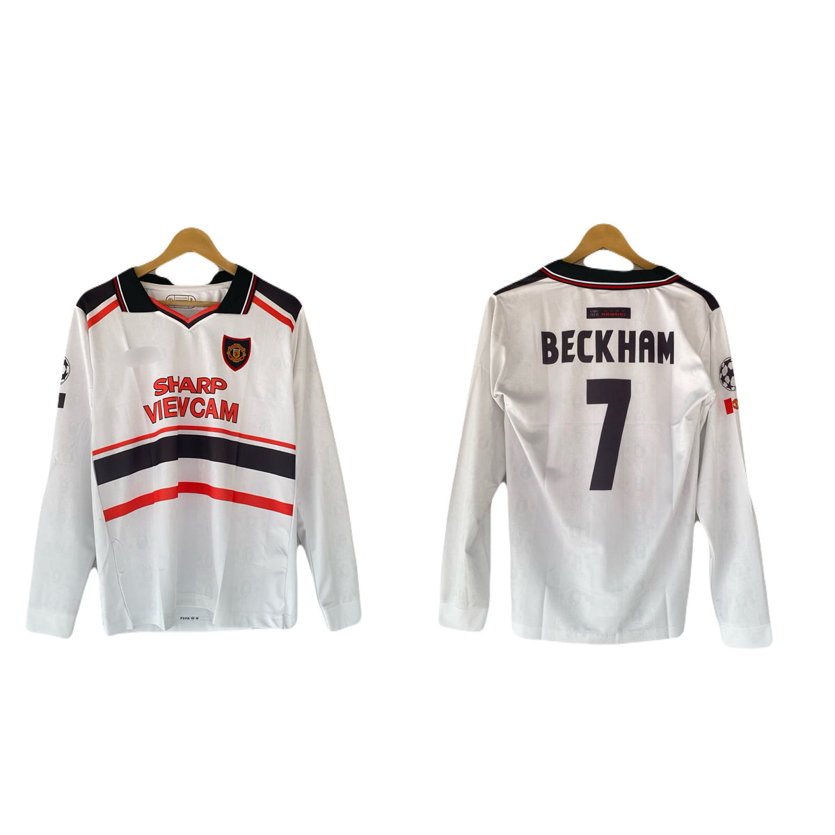 Manchester United Beckham Embroidery Full Sleeve Collar - P2746