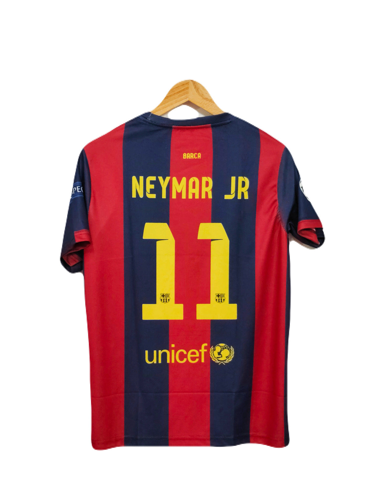 Fc Barcelona 2015-16 Home kit Neymar Embroidery- P298 - Ms Retro Store