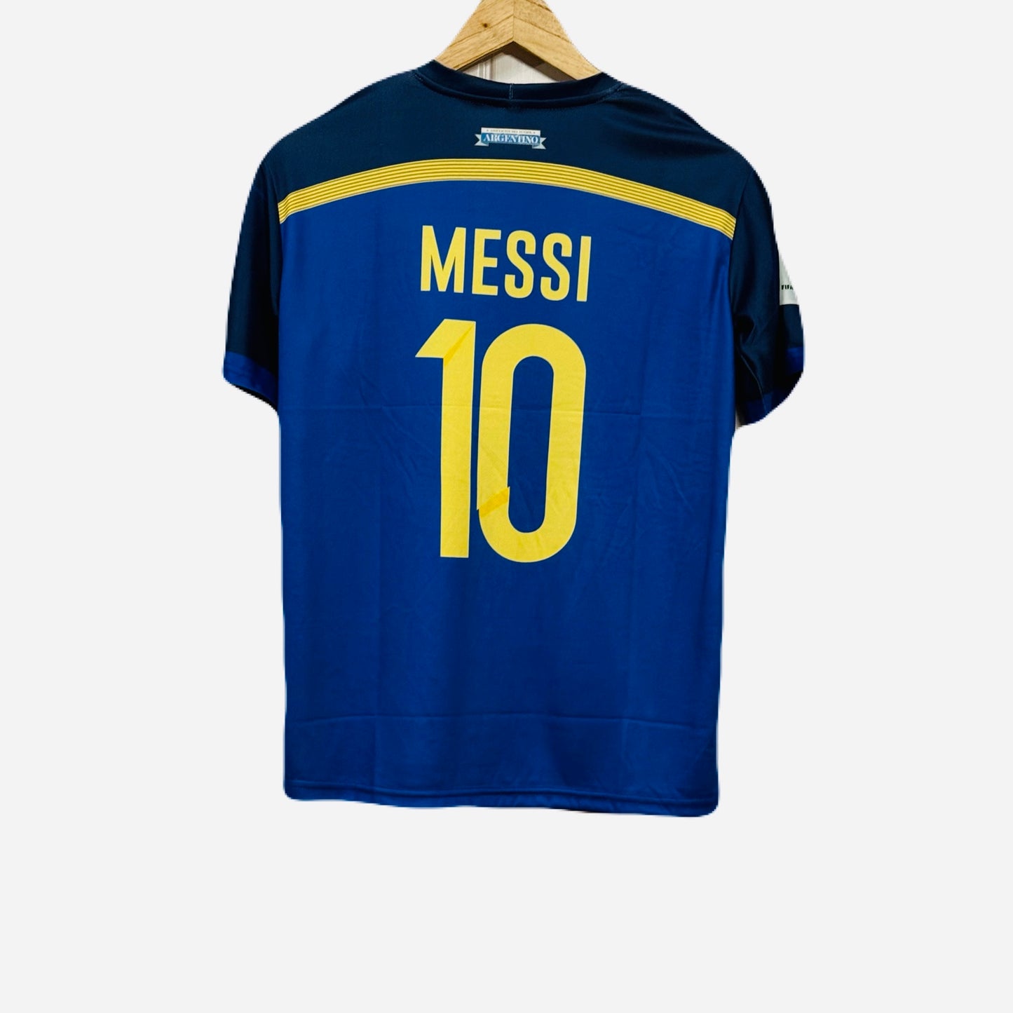 Argentina 2014 Away kit Messi Half Sleeve - Ms Retro Store