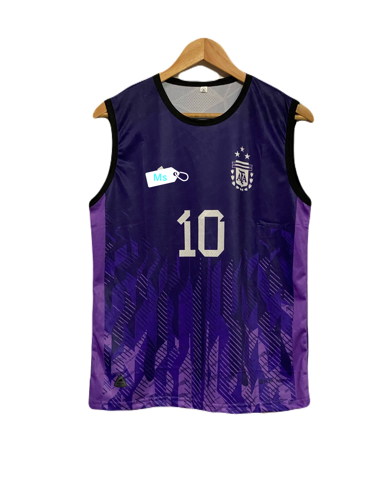Messi argentina sleevless bibs - ms retro store