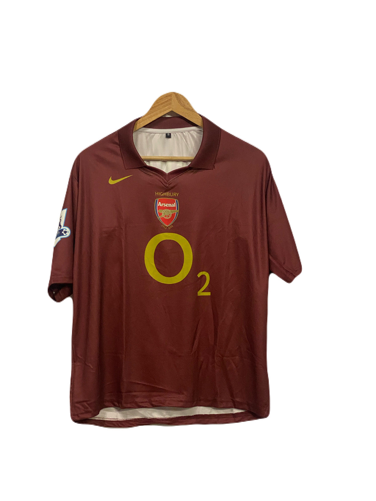 Arsenal 2006 Away Henry Five sleeve - P111 - Ms Retro Store