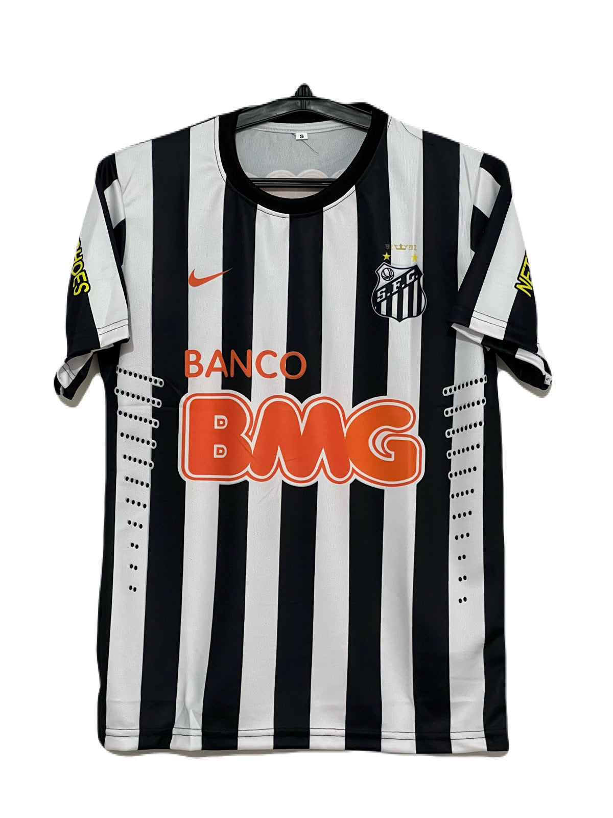 Santos neymar black and white 2012 half sleeeve P254