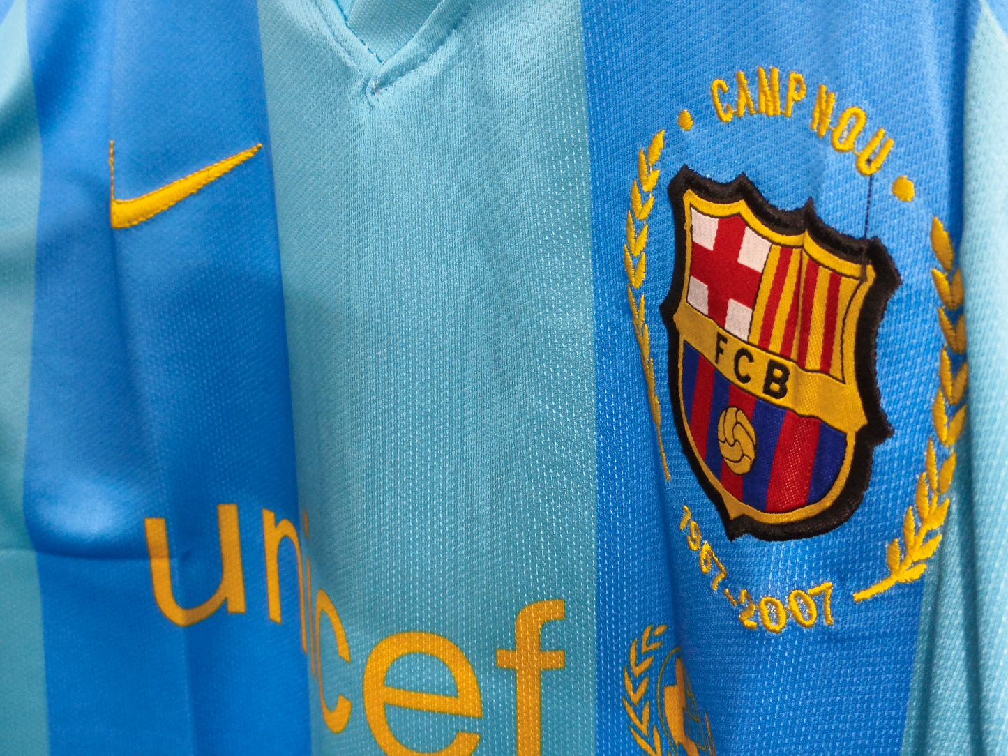 Barcelona 2007/08 away jersey messi P236 - ms retro store