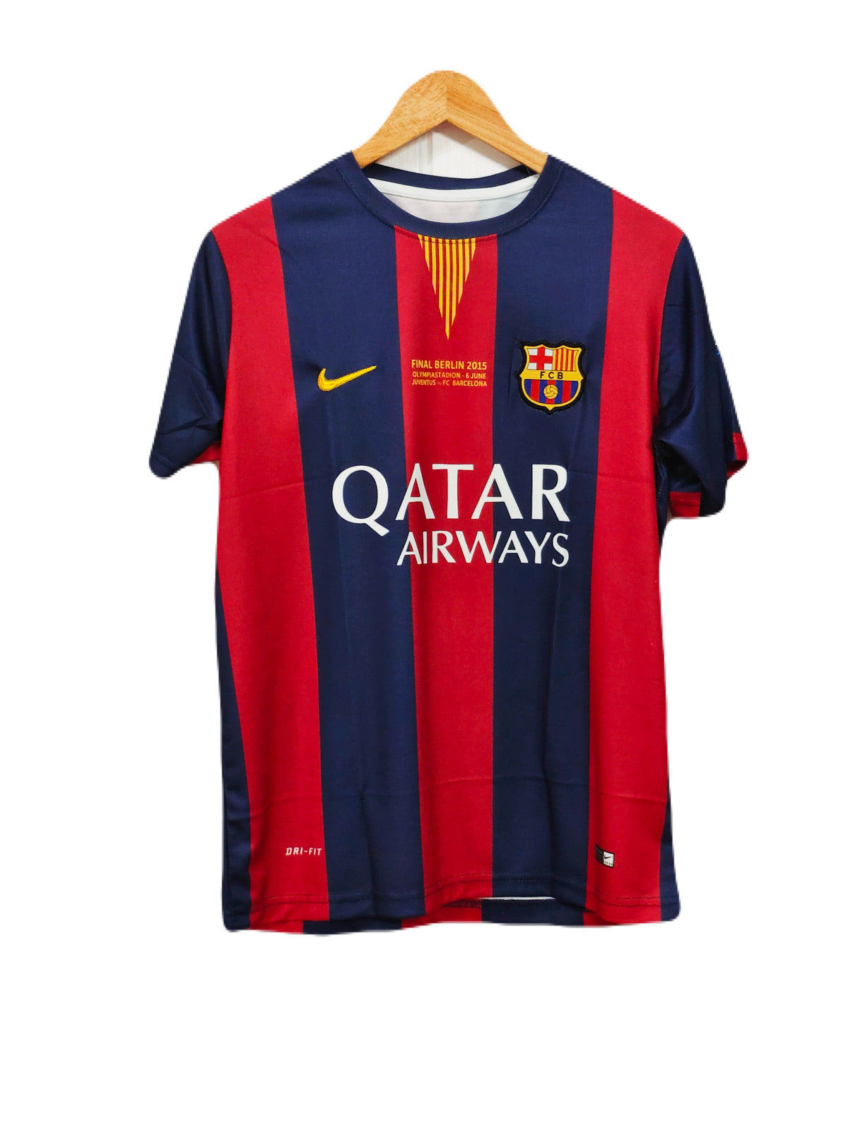 Fc Barcelona 2015-16 Home kit Neymar Embroidery- P298 - Ms Retro Store