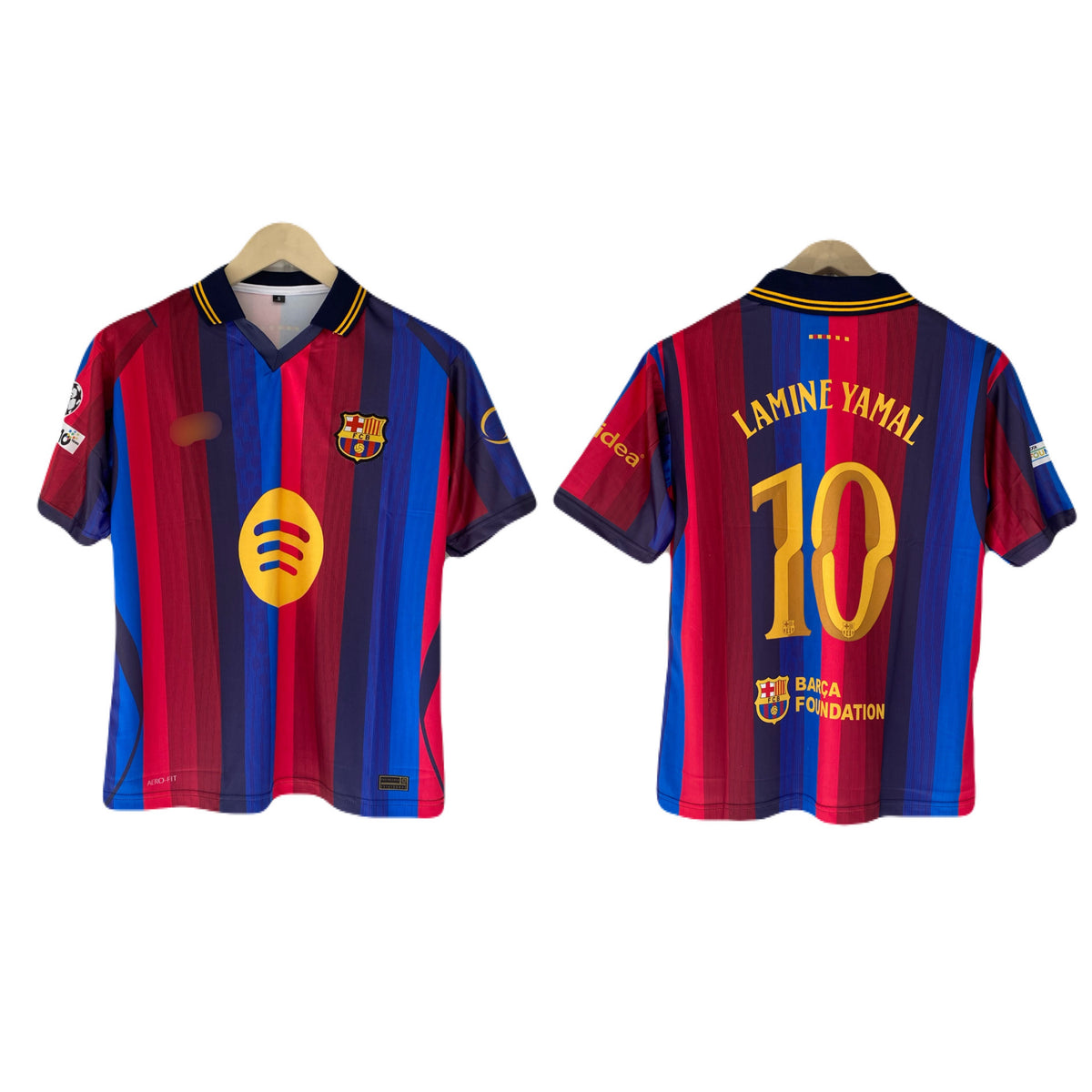 Yamal Barcelona Home kit 2026/27 Five Sleeve collar Embroidery- P2482