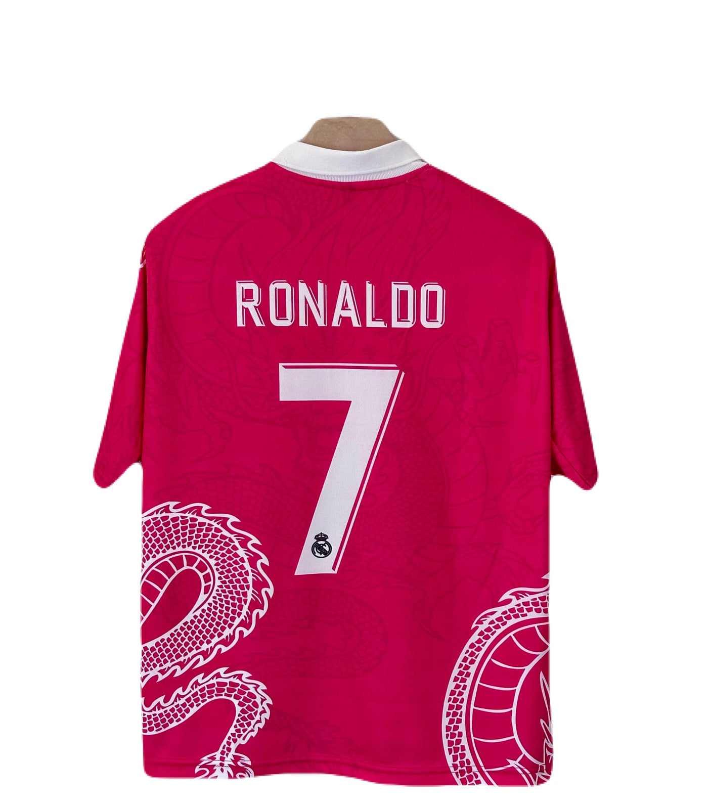 Real Madrid Ronaldo Pink Dragon Edition Collar Five Sleeve - Ms Retro Store