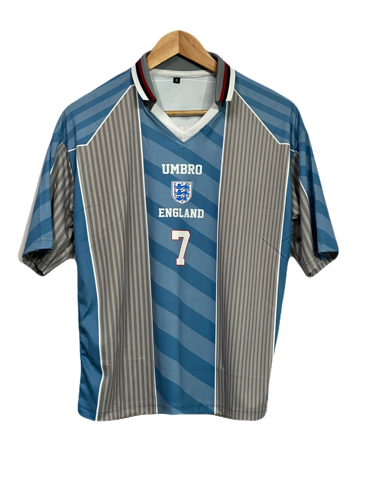 England vintage Beckham collar jersey - ms retro store
