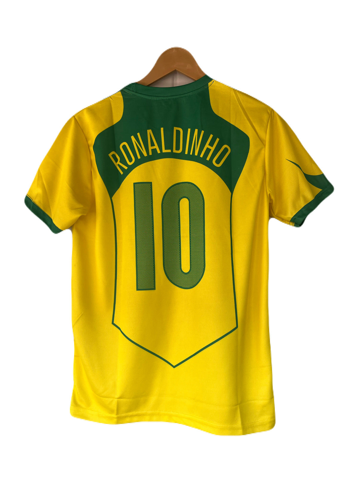 Ronaldinho Brazil 2002 World Cup Home Kit Half Sleeve - P2285