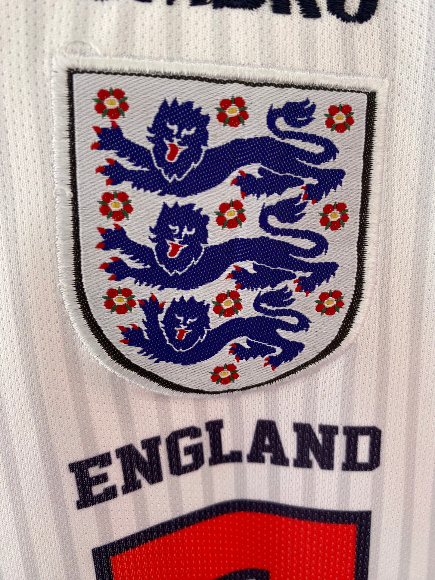 England 1998 Home kit Polo P349 - Ms Retro Store