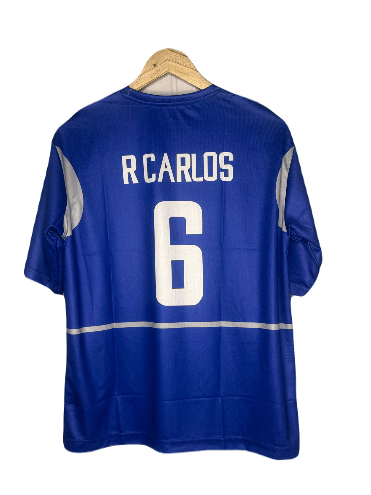 Brazil 2002 Away Kit R.Carlos Five Sleeve - Ms Retro Store