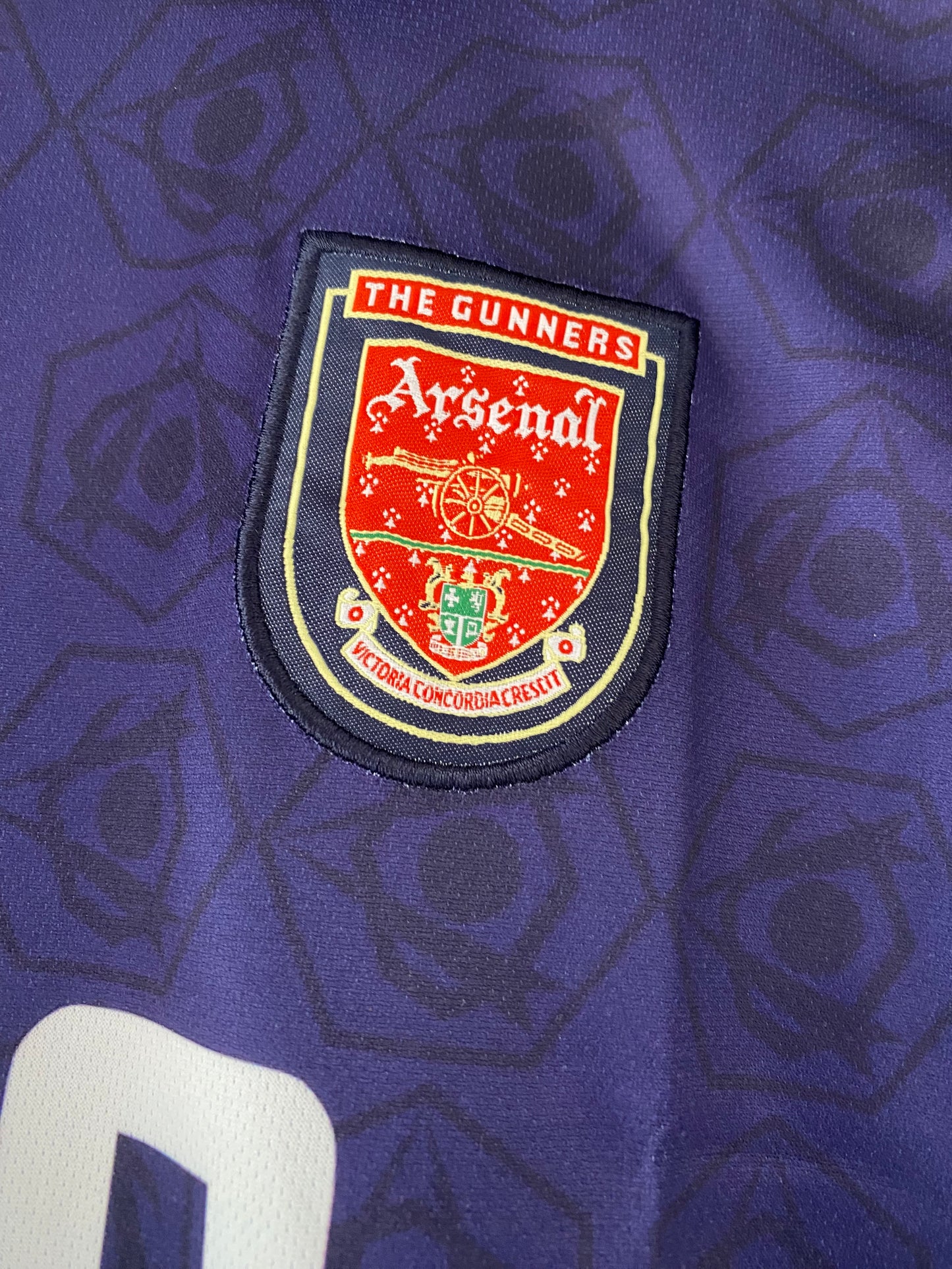 Bergkamp Arsenal Full Sleeve collar Embroidery - P2132