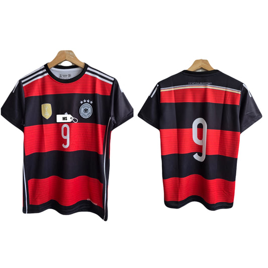 Germany 2014 away kit number 9 jersey - P616 ms retro store