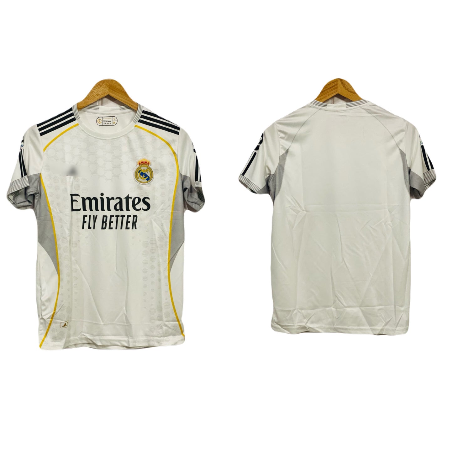 Real Madrid 2025-26 Home kit Back plain Half sleeve - P242 - Ms Retro Store