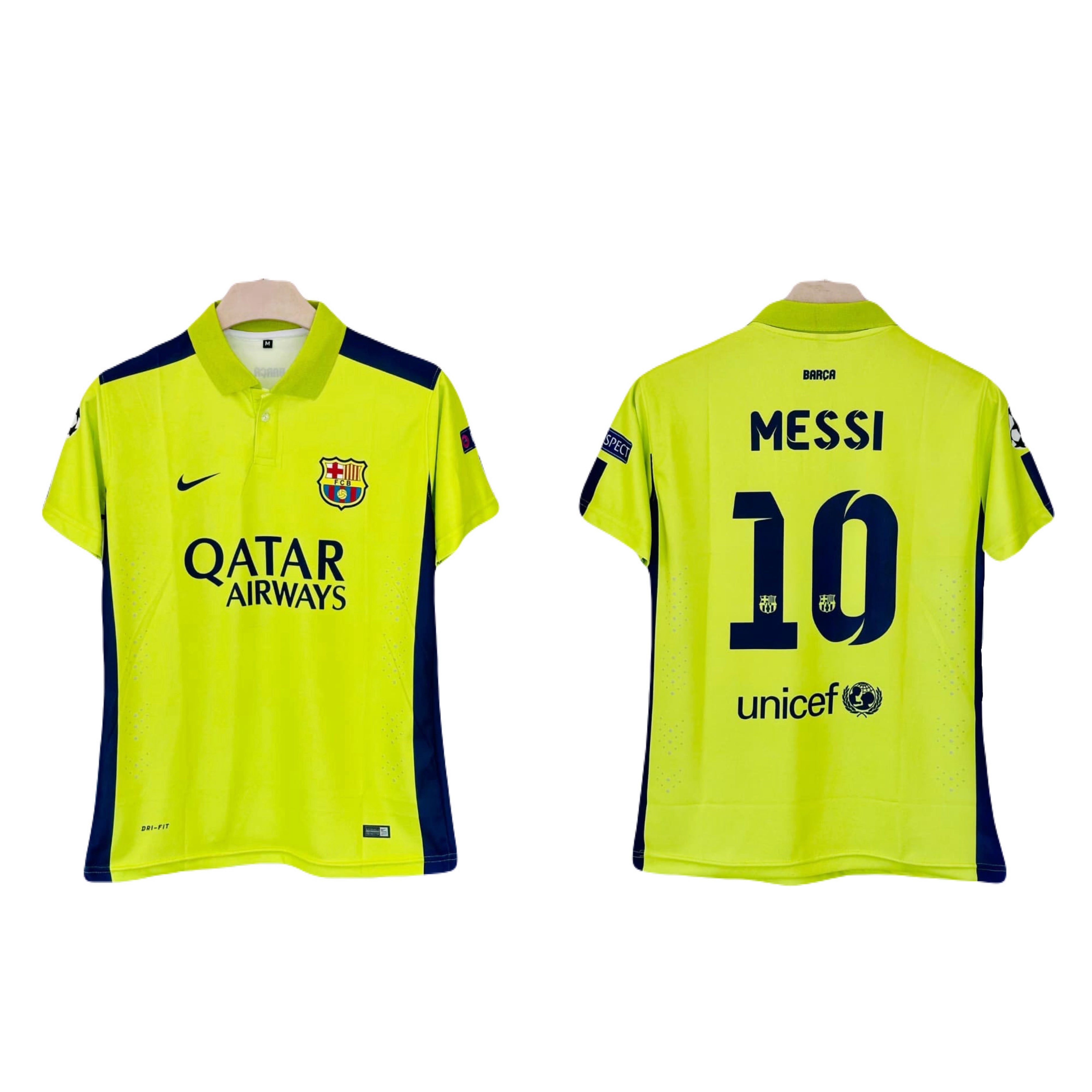 Barcelona Messi 2014-15 third kit collar type half sleeve P145