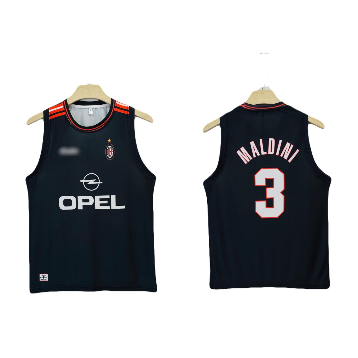 Ac milan jersey retro sleeveless - ms retro store