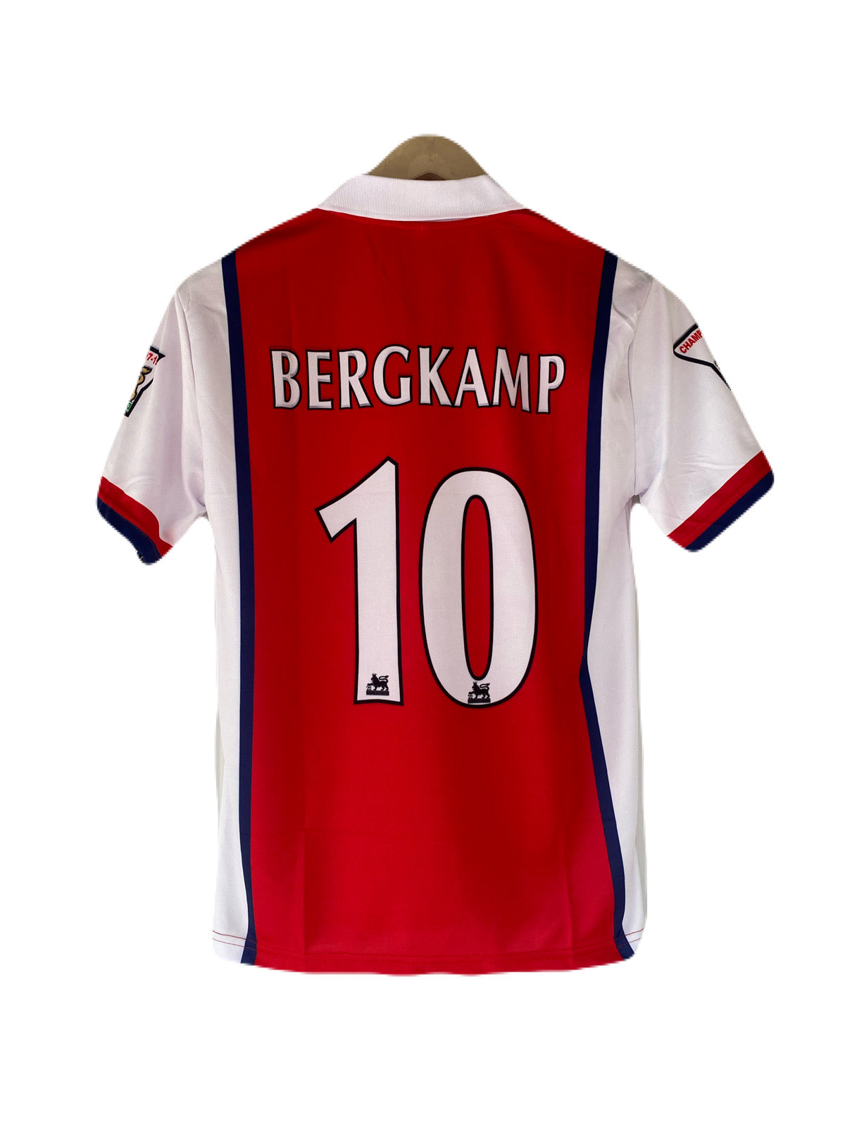 Bergkamp Arsenal half sleeve collar jersey