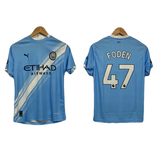 Manchester city 2025-26 Home kit Foden Half sleeve - P215 - Ms Retro Store