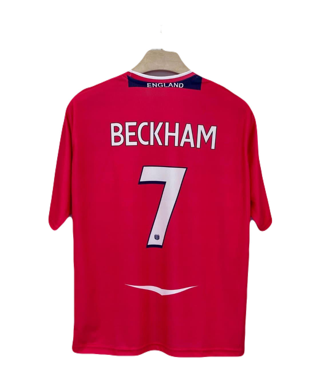 England 2008 Away kit Beckham Five sleeve - Ms Retro Store