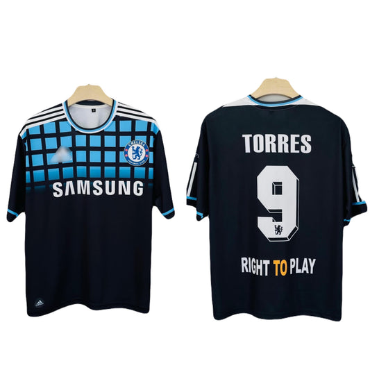 CHELSEA 2011-12 AWAY TORRES FIVESLEEVE - MS RETRO STORE