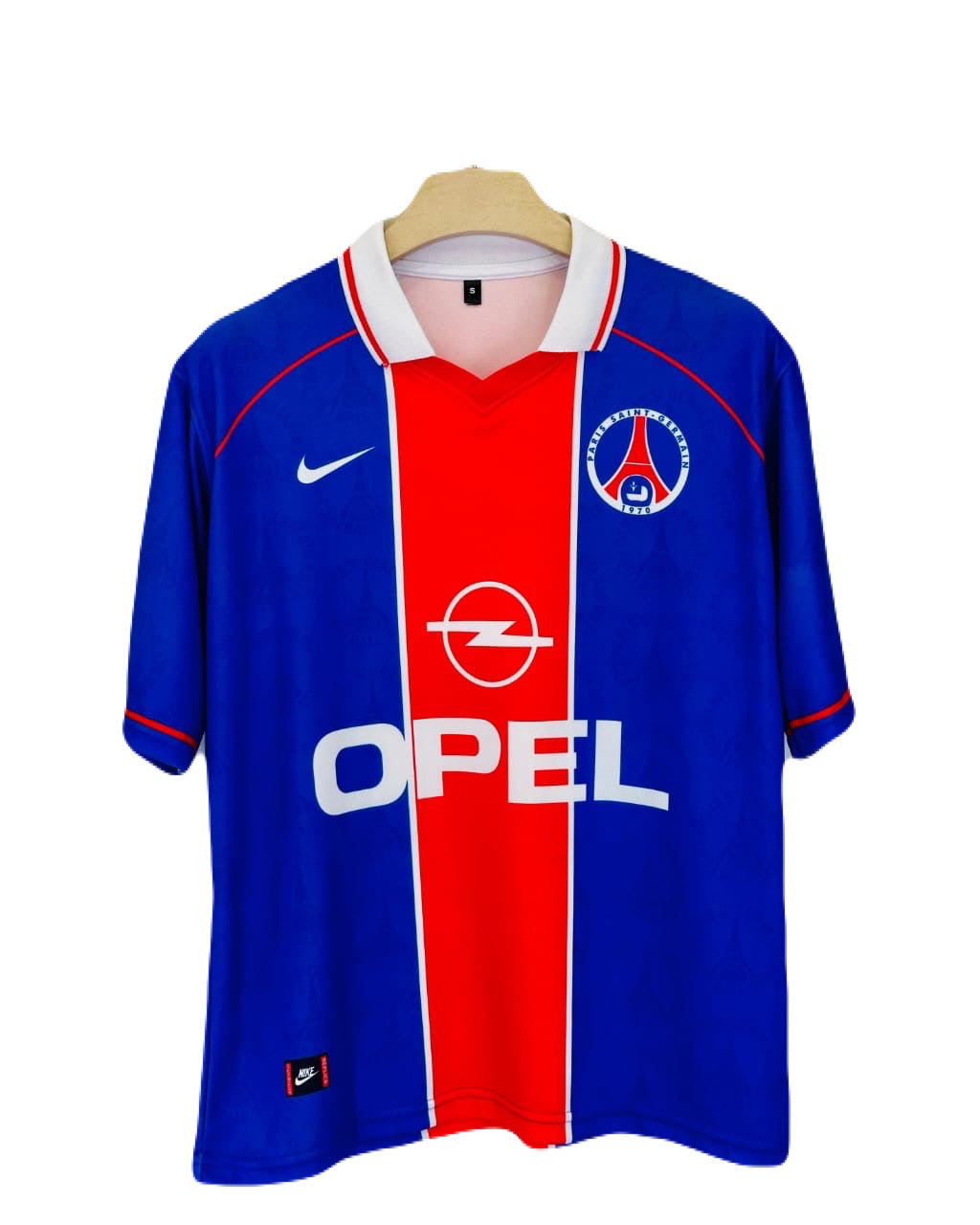 PSG 1998-99 Home kit Anelka Five sleeve - Ms Retro Store