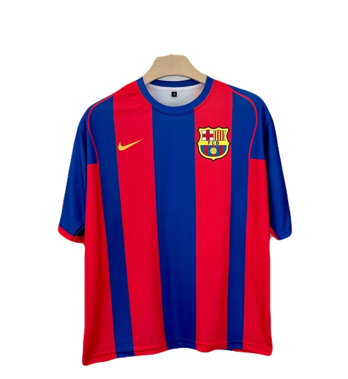 Fc Barcelona 2004-05 Home kit Messi Five sleeve - Ms Retro Store