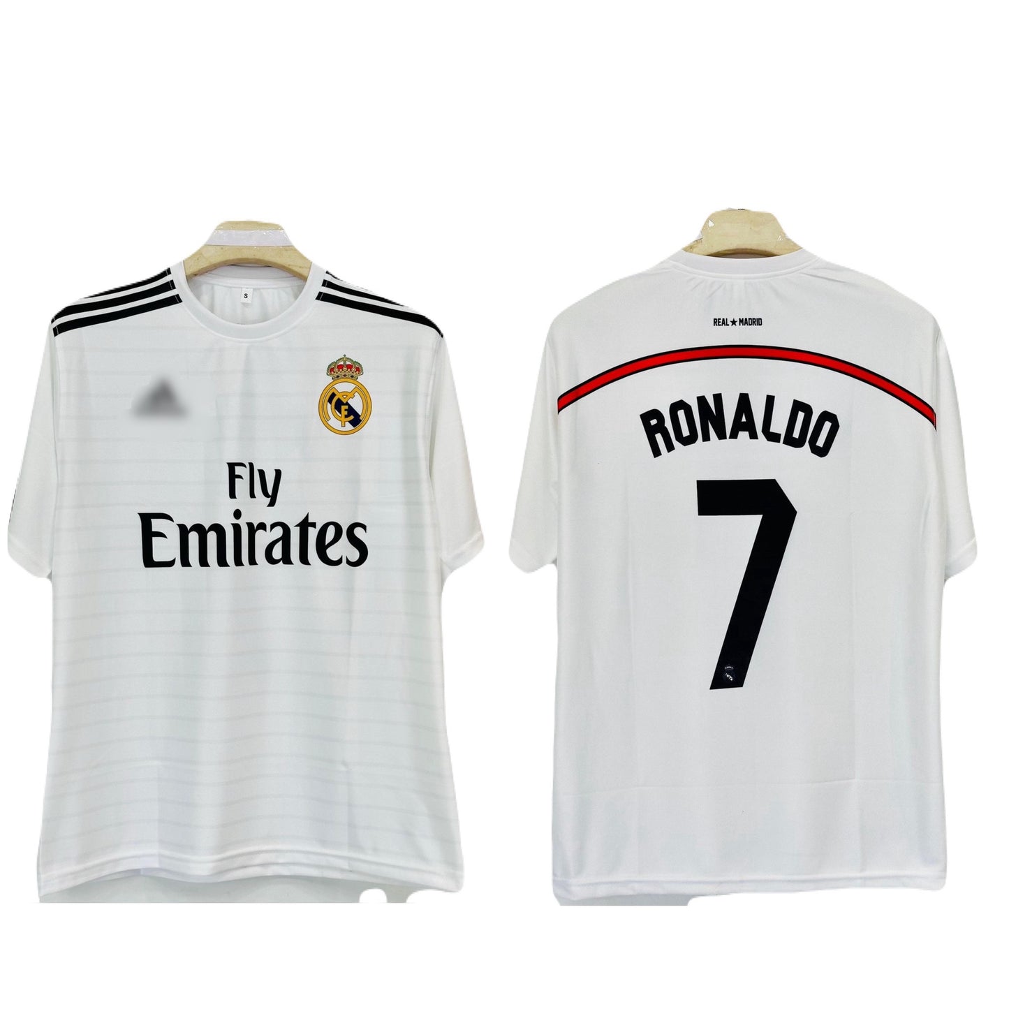 Real Madrid 2014 Home  kit Ronaldo Five sleeve - Ms Retro Store