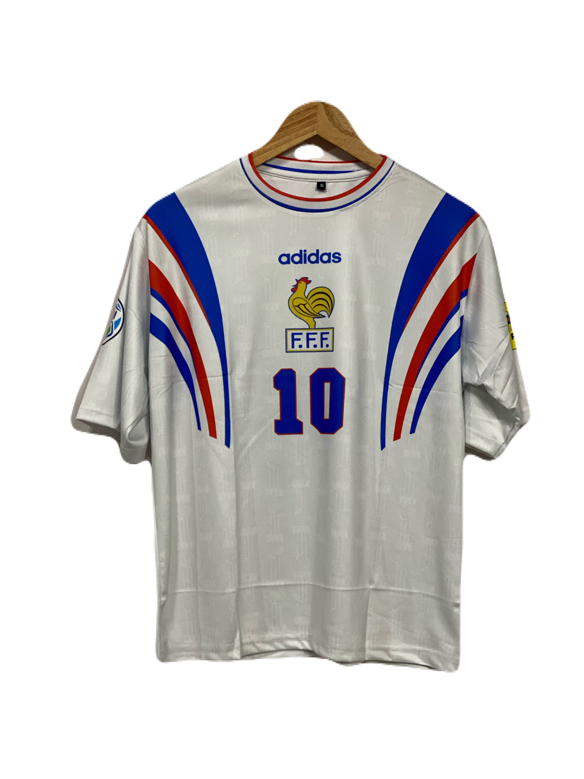 France 1996-97 Away Zidane Five sleeve - P198 - Ms Retro Store